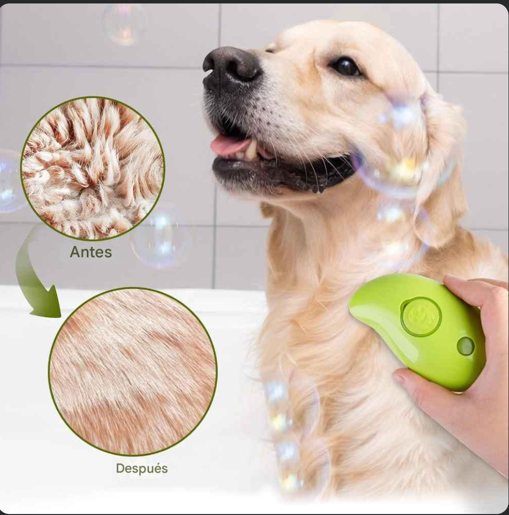 Cepillo  Vaporizador Mascotas quita pelos